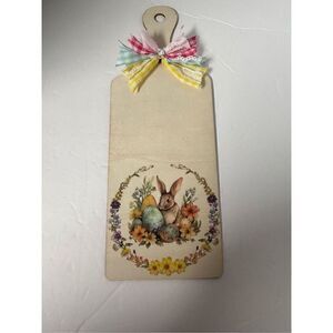 Handmade decorative Easter/Spring/Bunny cutting board